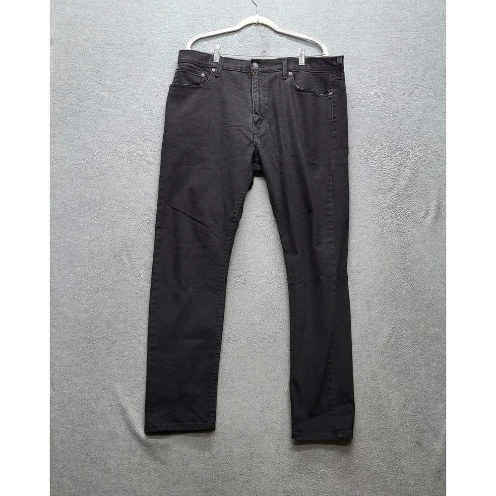 Levi's 512 Men‎ Jeans 38X32 Black Denim Slim Taper Fit 30